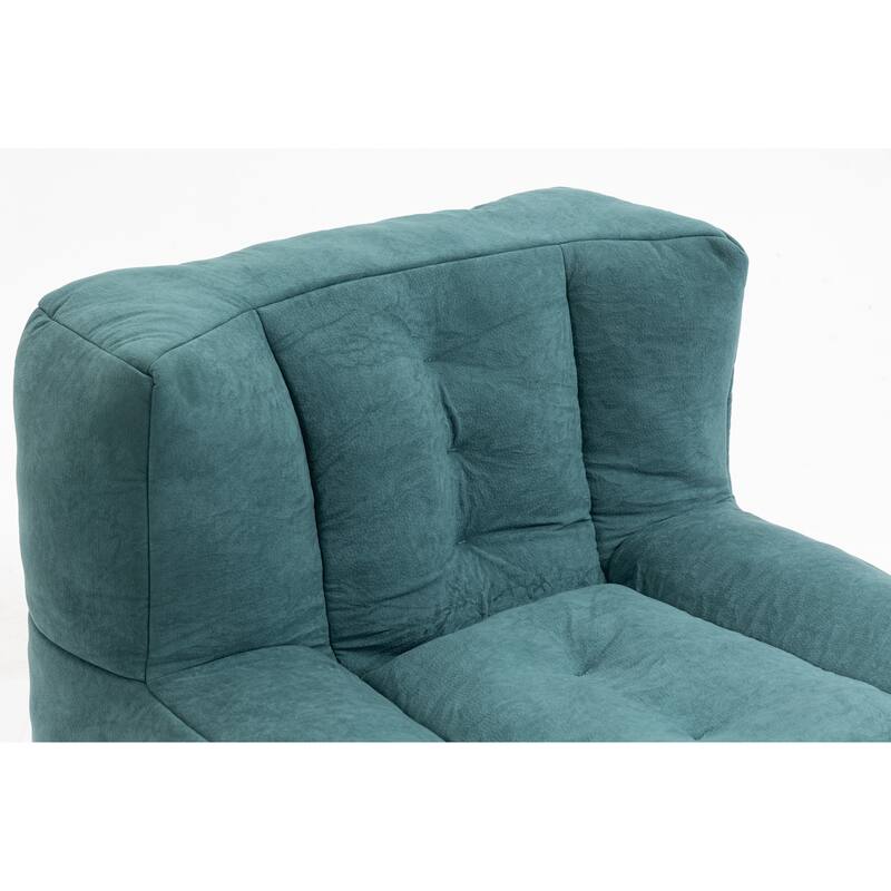 38.5" Green Single Sofa Chair for Adults & Children, Lazy Sofa Chair w